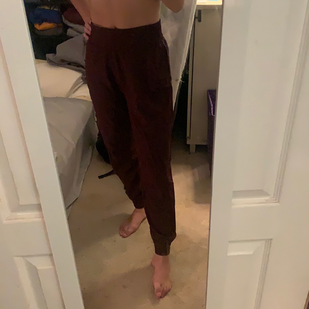 maroon halara joggers